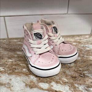 Vans Baby Light Pink High-Top Sneakers